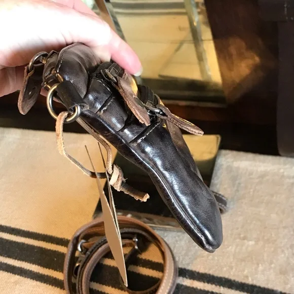 NWT Bed Stu Leather Viana Crossbody Belt Bag Wristlet Tonic Breeze MSRP $180 - Picture 9 of 14